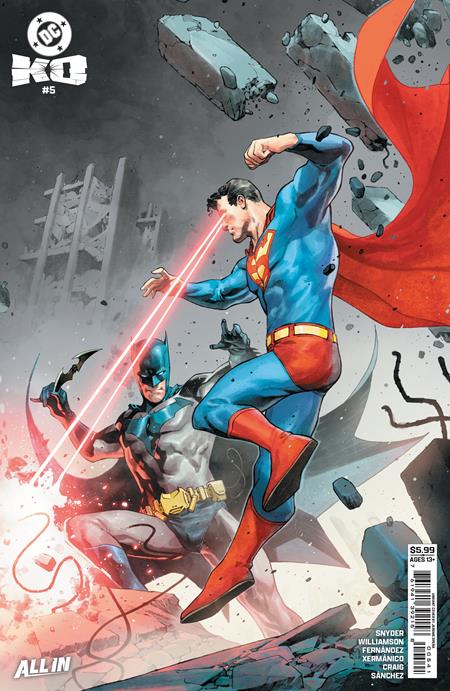 DC K.O. #5 (Of 5) Cover D Jerome Opena Card Stock Variant Free Replacement