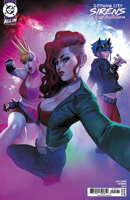 GOTHAM CITY SIRENS UNFIT FOR ORBIT #5 (OF 5) CVR B NOOBOVICH CARD STOCK VAR PRESALE 7/30