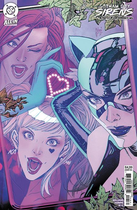 GOTHAM CITY SIRENS UNFIT FOR ORBIT #5 (OF 5) CVR C GUILLEM MARCH CONNECTING CARD STOCK VAR PRESALE 7/30