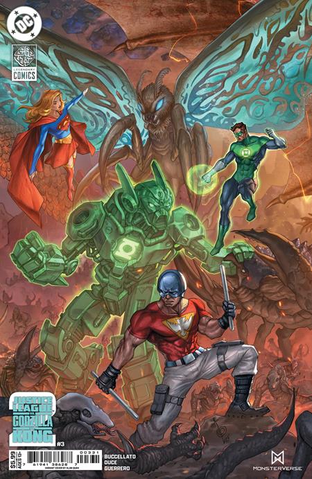 JUSTICE LEAGUE VS GODZILLA VS KONG 2 #3 (OF 7) CVR C ALAN QUAH CARD STOCK VAR PRESALE 8/6