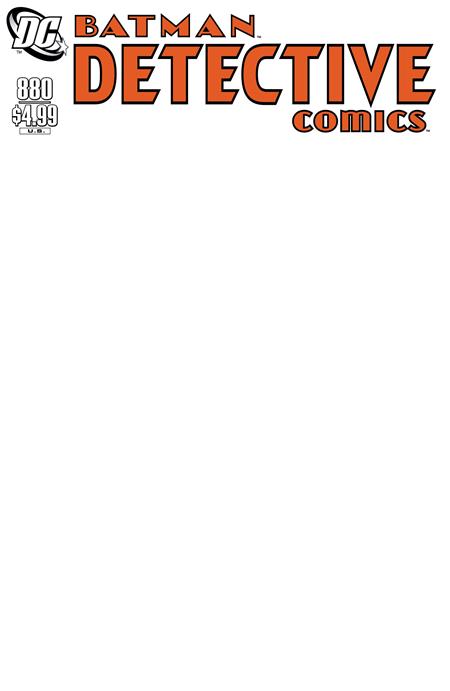 DETECTIVE COMICS #880 FACSIMILE EDITION CVR D BLANK VAR PRESALE 8/6