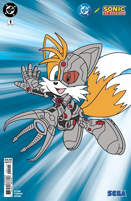 DC x Sonic the Hedgehog #1 (of 5) Fifth Printing Cyborg Card Stock