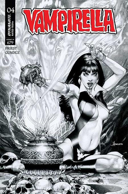 VAMPIRELLA (2025) #4 CVR J INCENTIVE 1:15 JAY ANACLETO B&W VAR PRESALE 8/6