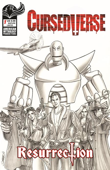 Cursedverse: Resurrection #1 Cover E Mark Sparacio Ltd B&W