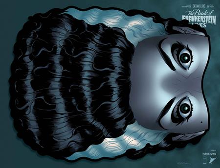 Universal Monsters Bride Of Frankenstein Lives #1 (Of 4) Cover K Ryan Sook Die Cut Foil Hairiant