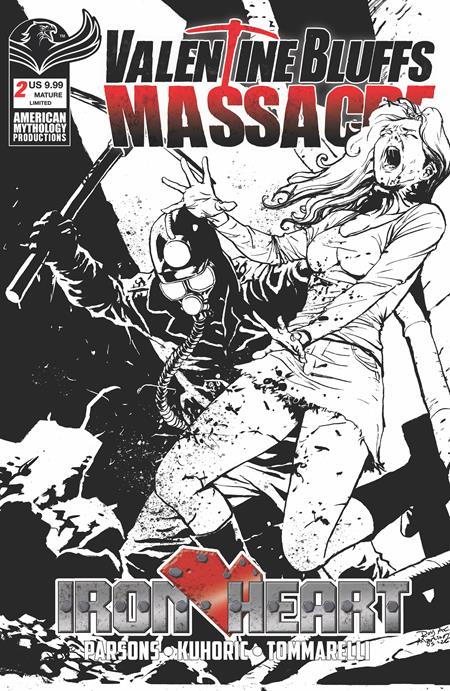 Valentine Bluffs Massacre: Iron Heart #2 (Of 2) Cover D Roy Allan Martinez Limited B&W