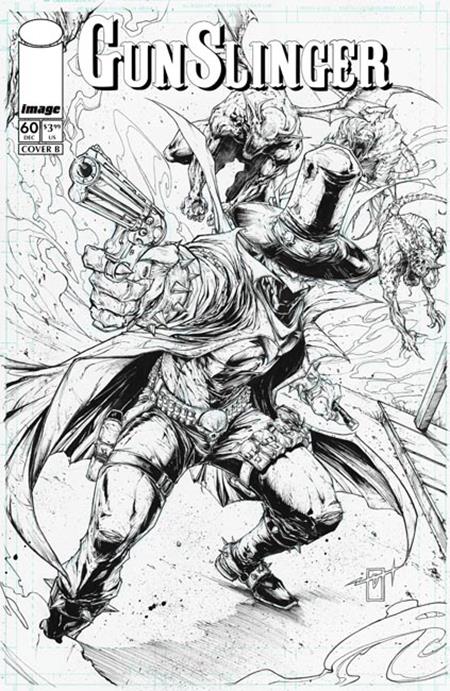 Gunslinger Spawn #60 Cover B Jonathan Uribe B&W