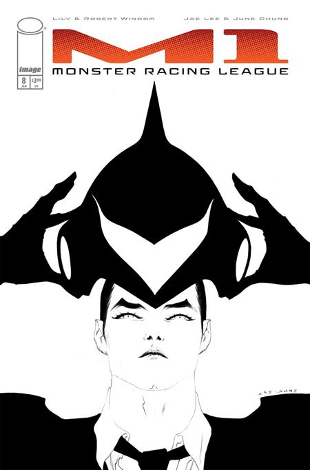 M1: Monster Racing League #8 Cover C 1:25 Jae Lee B&W