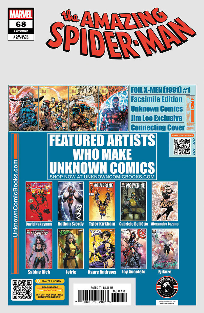 AMAZING SPIDER-MAN #68 MATEUS MANHANINI EXCLUSIVE VARIANT 2 PACK