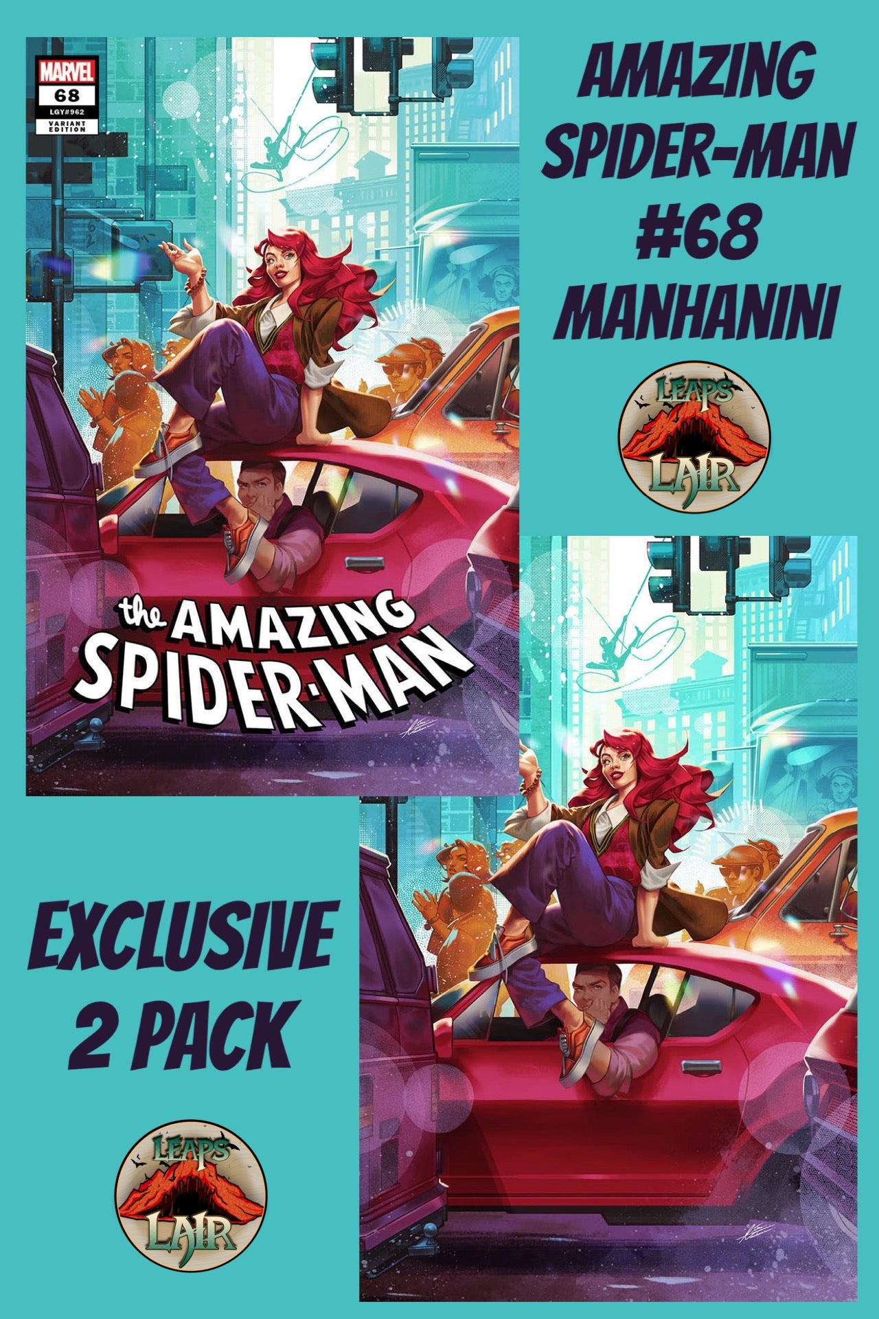 AMAZING SPIDER-MAN #68 MATEUS MANHANINI EXCLUSIVE VARIANT 2 PACK