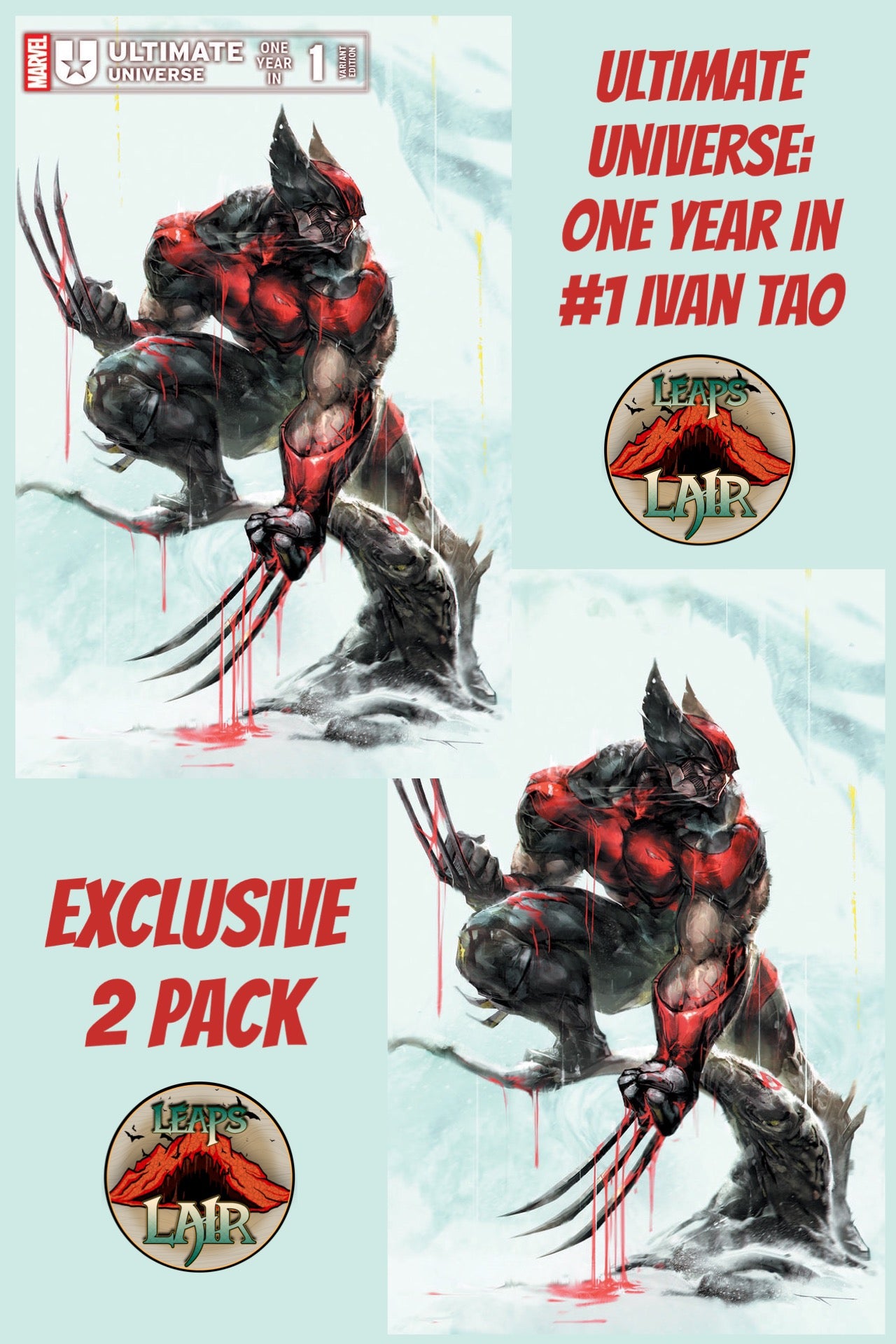 ULTIMATE UNIVERSE: ONE YEAR IN #1 2ND PRINTING IVAN TAO - WOLVERINE