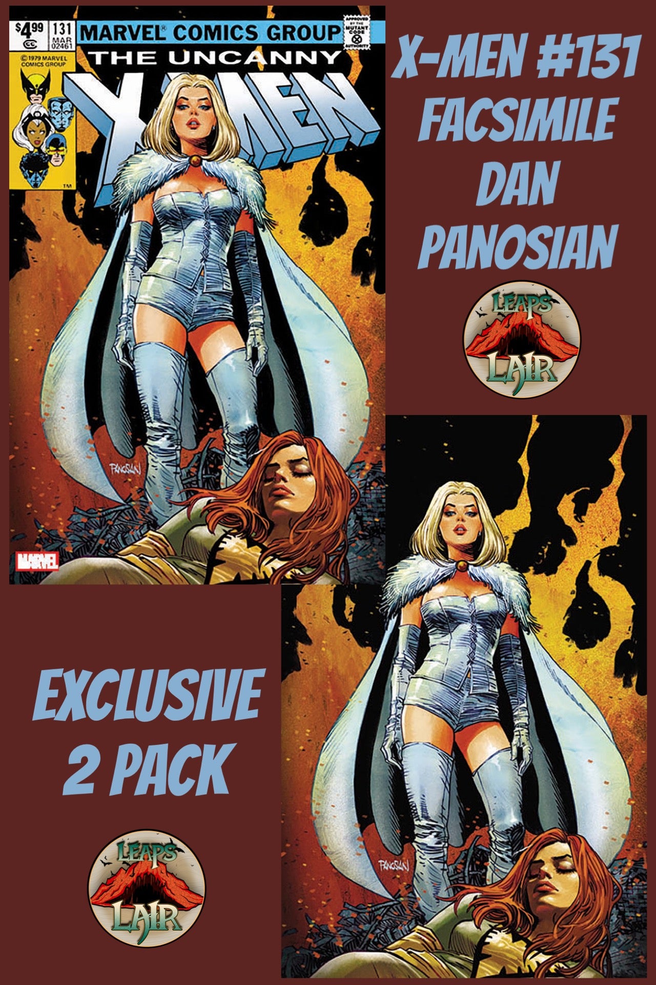 X-MEN #131 FACSIMILE DAN PANOSIAN EXCLUSIVE 2-PACK - EMMA FROST
