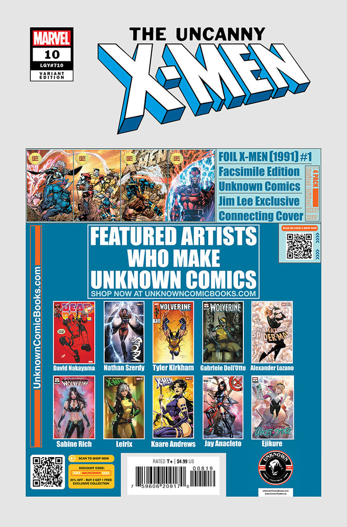 UNCANNY X-MEN #10 DAVID NAKAYAMA MEGACON 2025 FOIL EXCLUSIVE-JUBILEE
