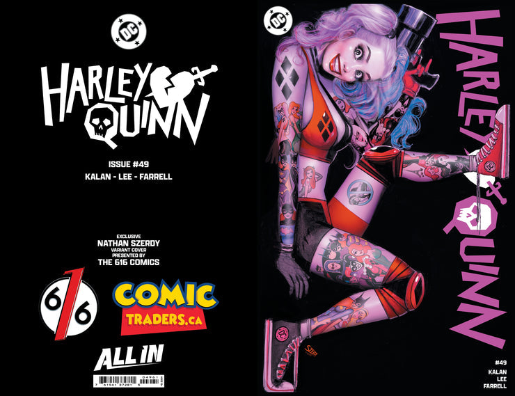 HARLEY QUINN #49 NATHAN SZERDY EXCLUSIVE VARIANT TATTOO