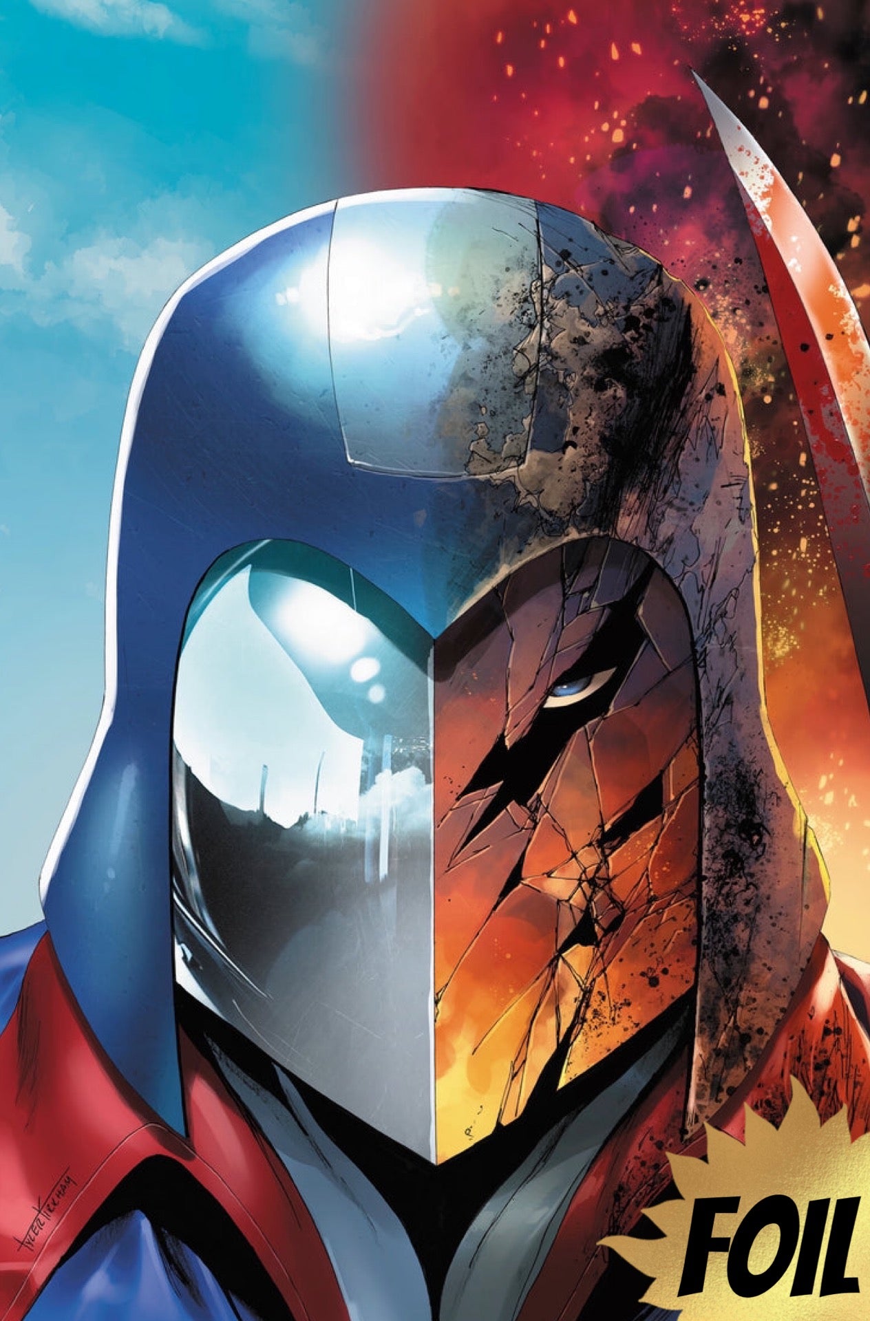 GI JOE #5 TYLER KIRKHAM 616 COMICS COBRA COMMANDER FOIL VARIANT B LTD 750