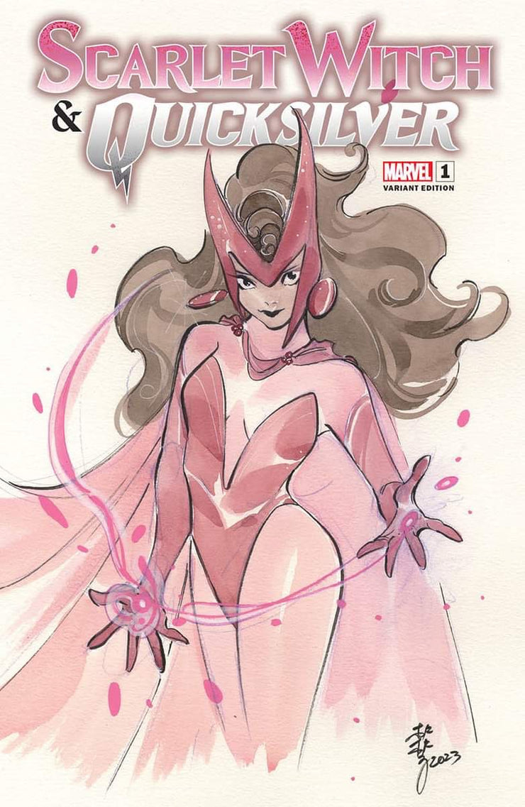 SCARLET WITCH & QUICKSILVER #1 PEACH MOMOKO TRADE DRESS VARIANT