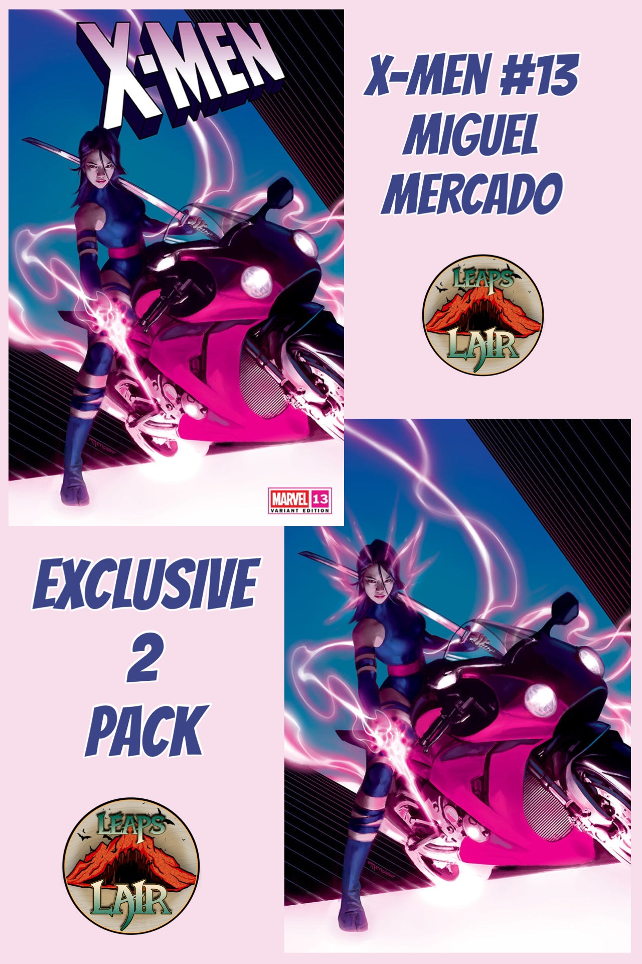 X-MEN #13 MIGUEL MERCADO EXCLUSIVE 2 PACK PSYLOCKE