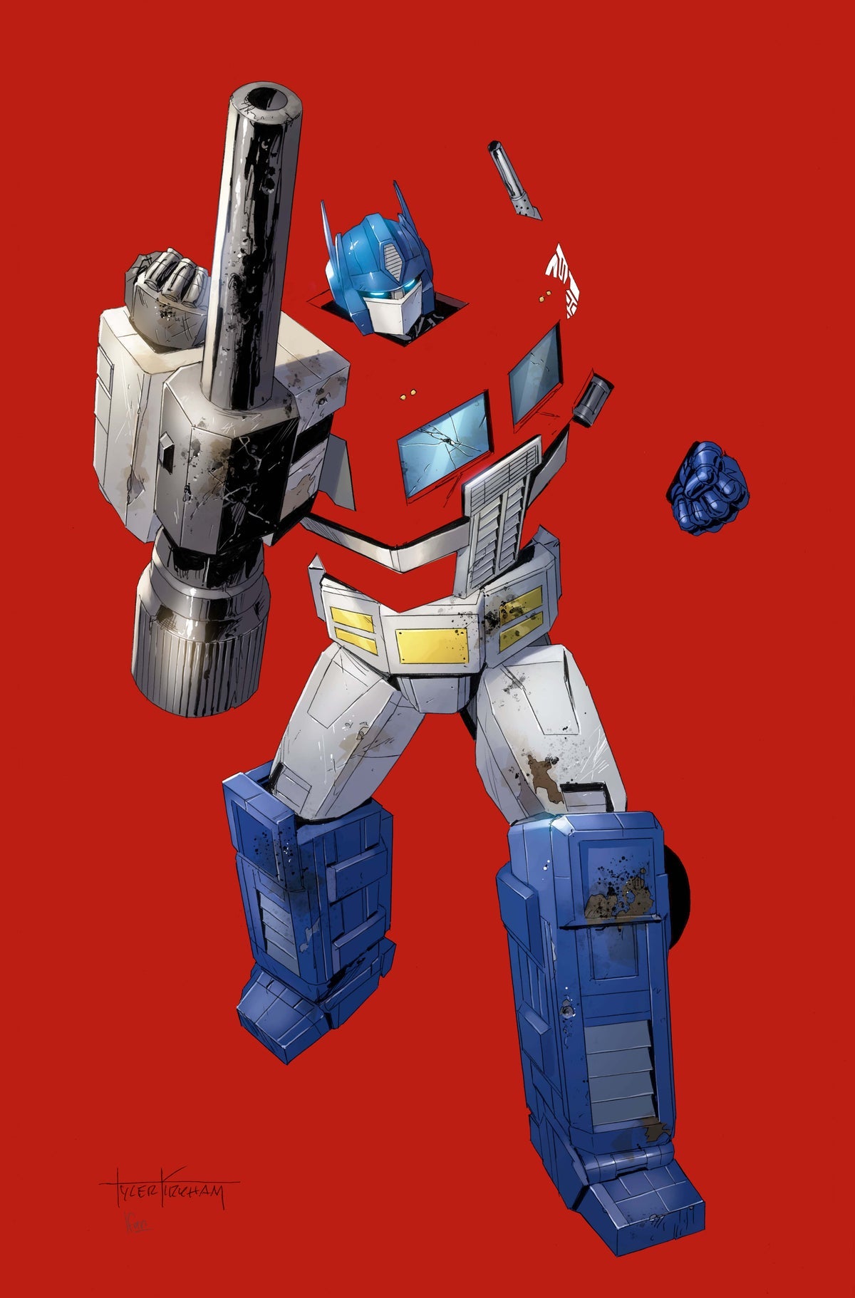 TRANSFORMERS #17 – TYLER KIRKHAM NEGATIVE SPACE VIRGIN VARIANT SET - OPTIMUS PRIME