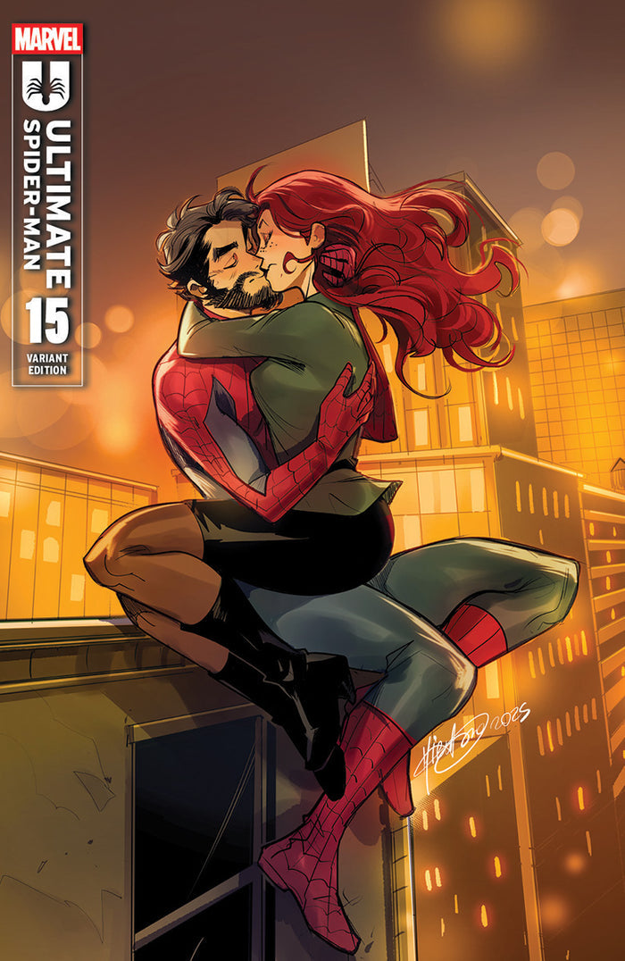ULTIMATE SPIDER-MAN #15 UNKNOWN COMIC MIRKA ANDOLFO EXCLUSIVE TRADE DRESS KISSING COVER