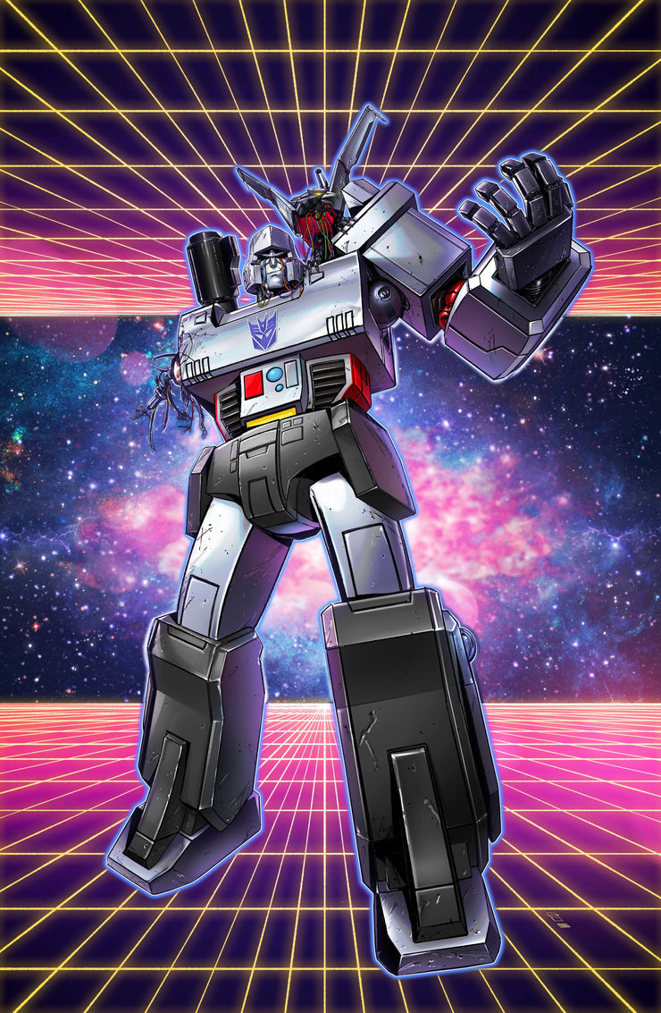 TRANSFTRANSFORMERS #19 RAYMOND GAY 80S RETRO MEGATRON VIRGIN & FOIL VARIANT SET LTD 750