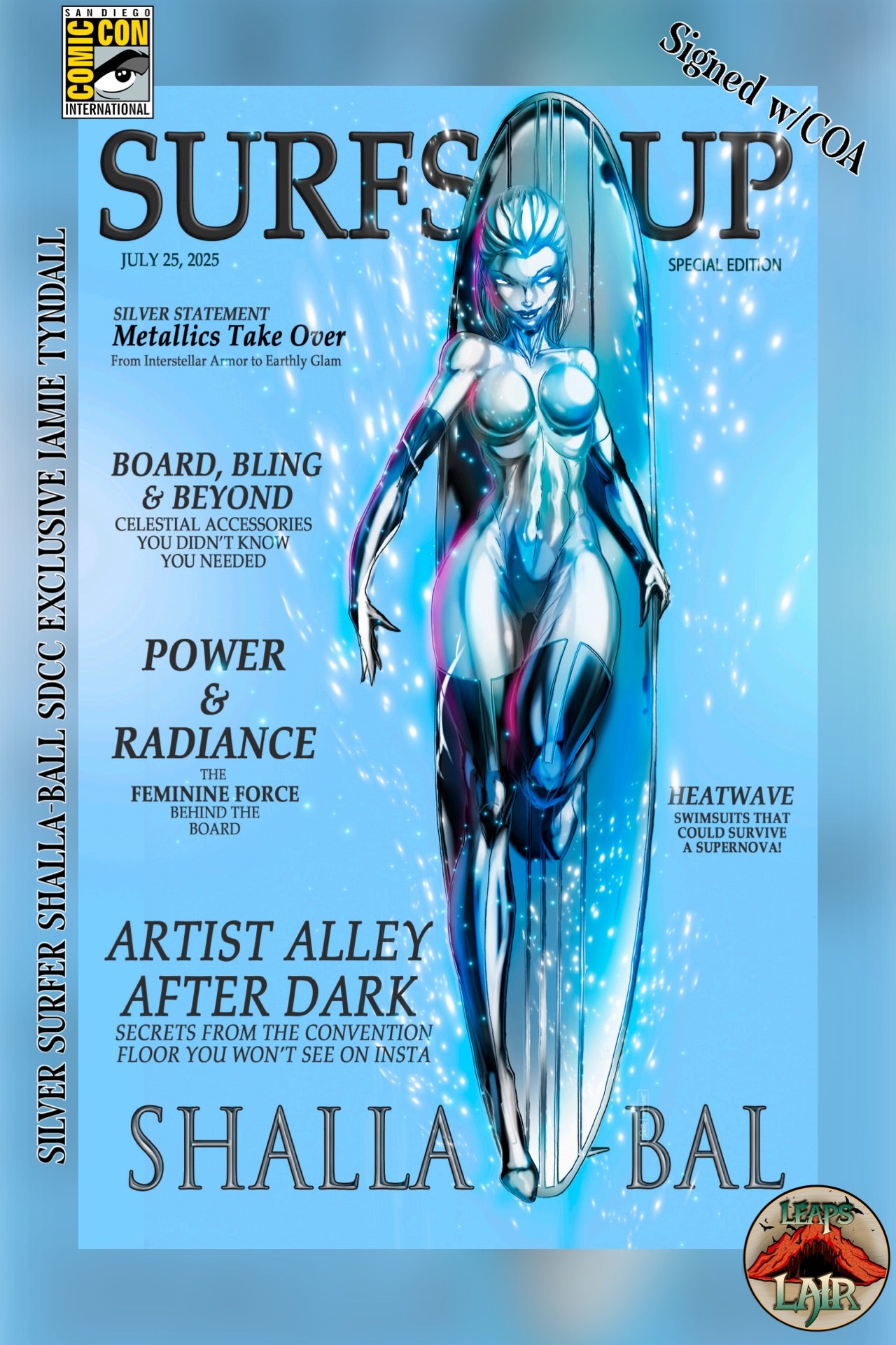SILVER SURFER SHALLA-BAL LEAPSLAIR EXCLUSIVE VIRGIN (LTD 60) JAMIE TYNDALL