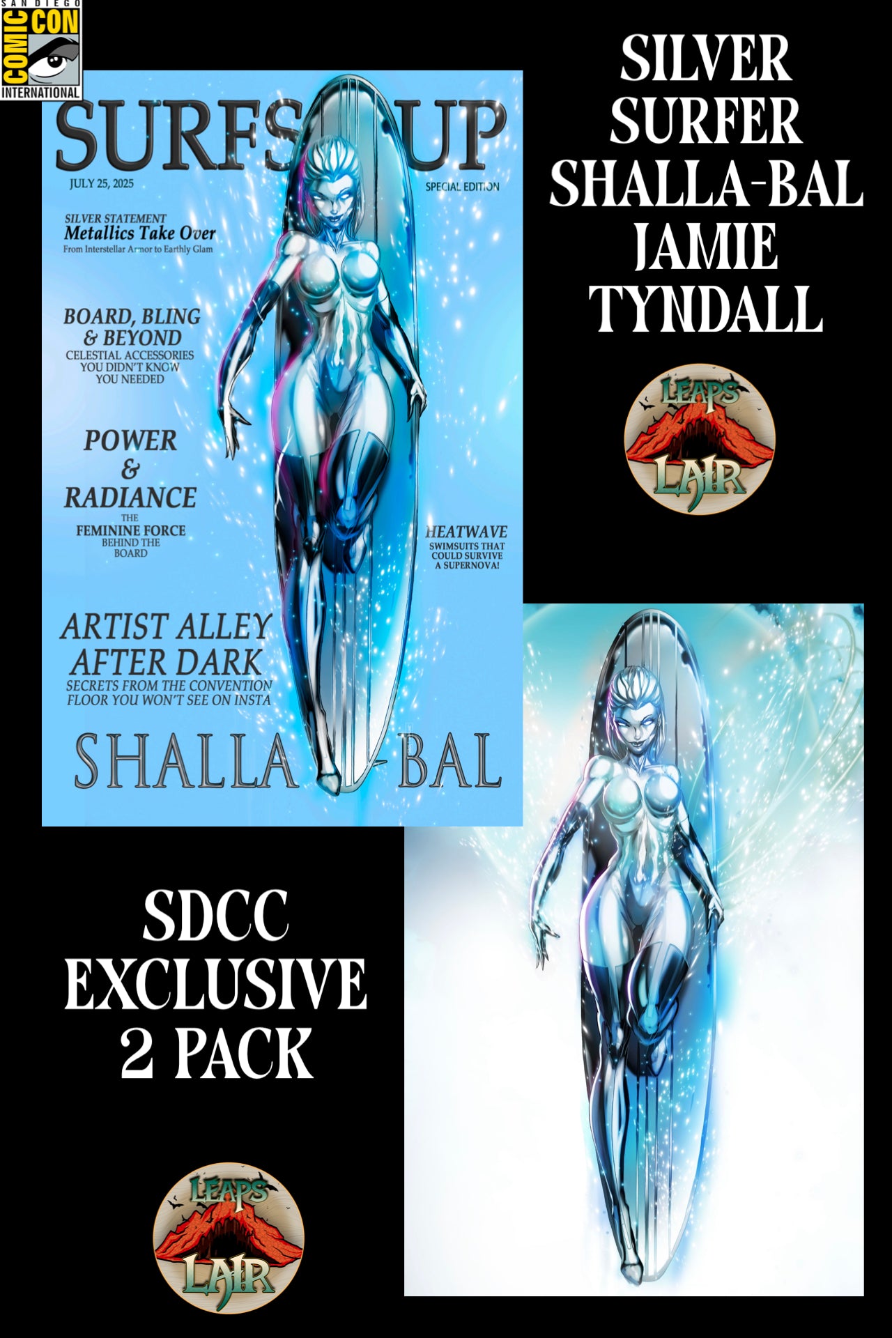 SILVER SURFER SHALLA-BAL LEAPSLAIR EXCLUSIVE VIRGIN (LTD 60) JAMIE TYNDALL