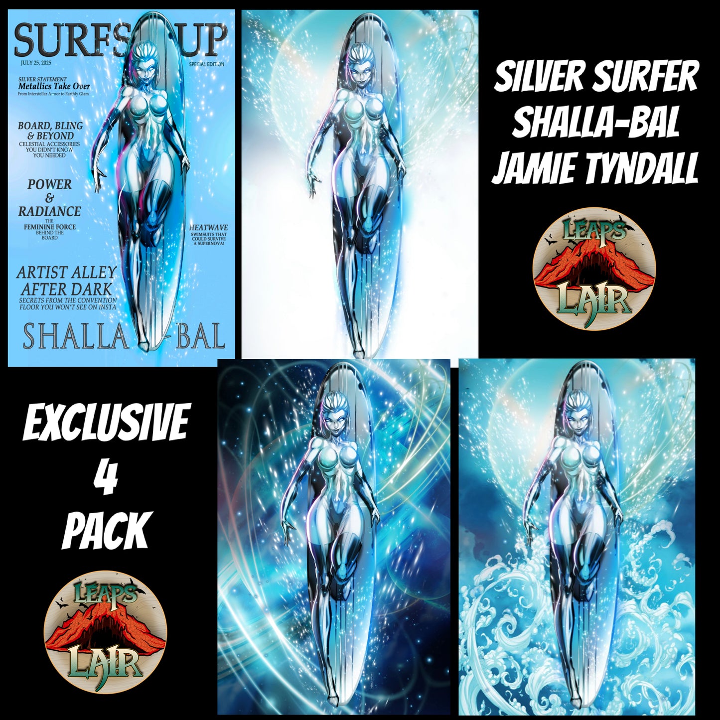 SILVER SURFER SHALLA-BAL LEAPSLAIR EXCLUSIVE VIRGIN (LTD 60) JAMIE TYNDALL