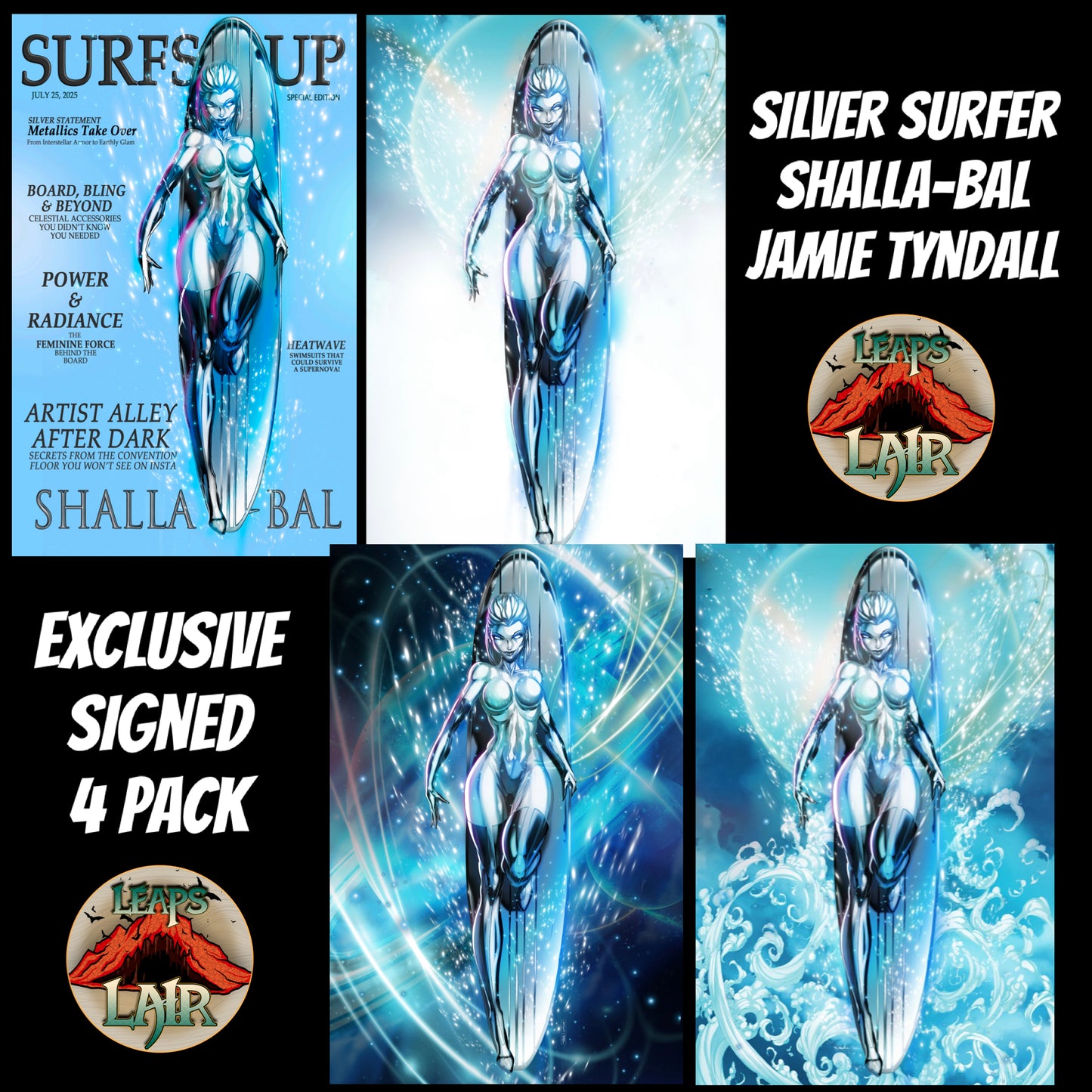 SILVER SURFER SHALLA-BAL LEAPSLAIR EXCLUSIVE VIRGIN (LTD 60) JAMIE TYNDALL