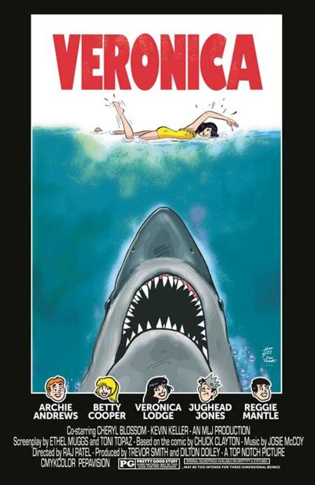 Archies TV Laugh Out #79 Facsimile Edition Cover C Dan Parent Rosario Tito Pena Veronica Movie Poster Foil Variant Limited To 1000 Copies PRESALE 5/27