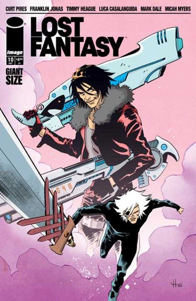 Comic book cover of 'Lost Fantasy #10 Cover A Luca Casalanguida'