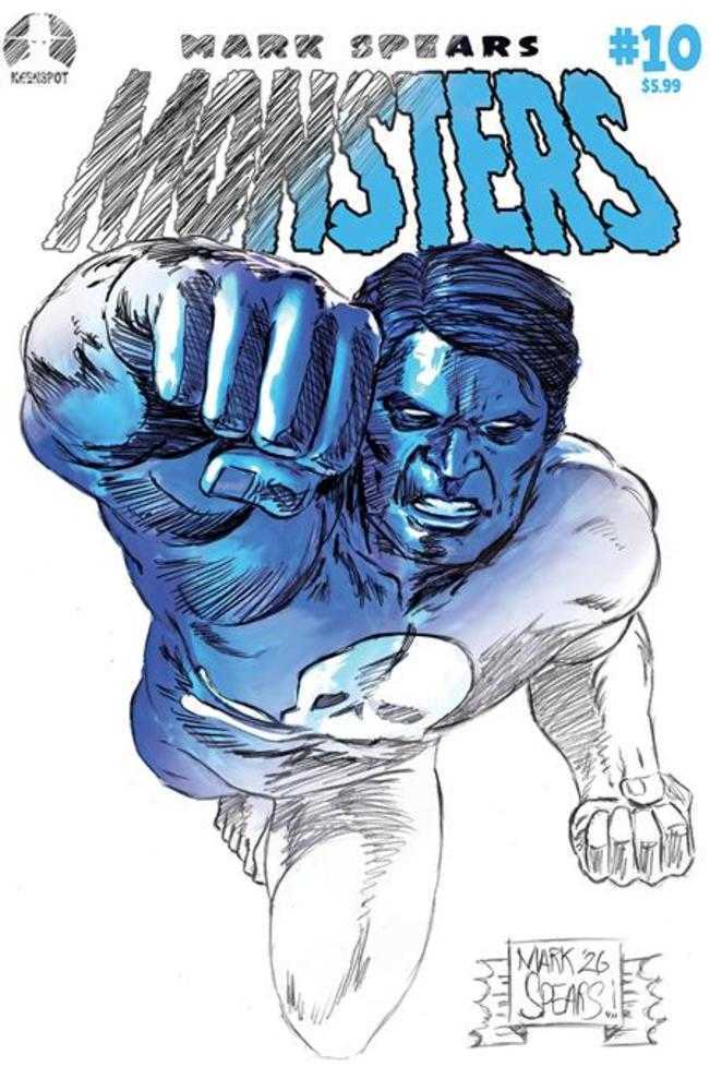 Comic book cover of 'Mark Spears Monsters #10 Cover C Midknight Man Concept Variant'