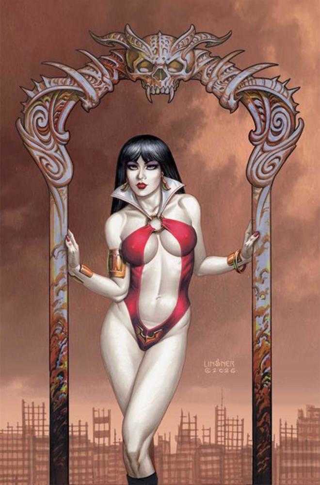 Comic book cover of 'Vampirella Armageddon #11 Cover G 1 in 10 Joseph Michael Linsner Full Art Variant'