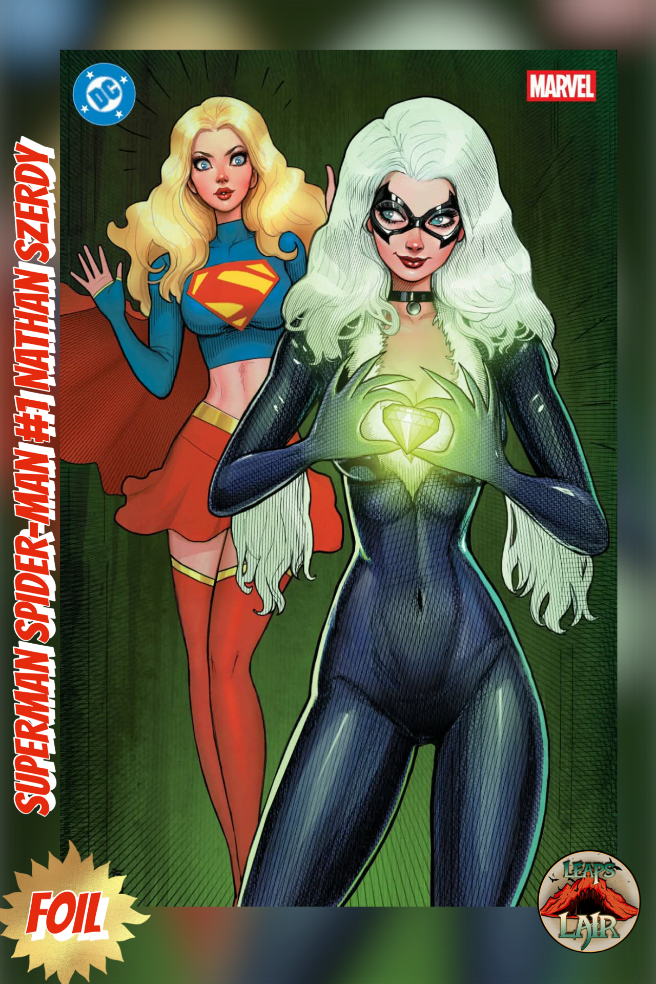 Superman Spider-Man #1 Szerdy LeapsLair Trade & Virgin Foils 2PK PREORDER 3/25