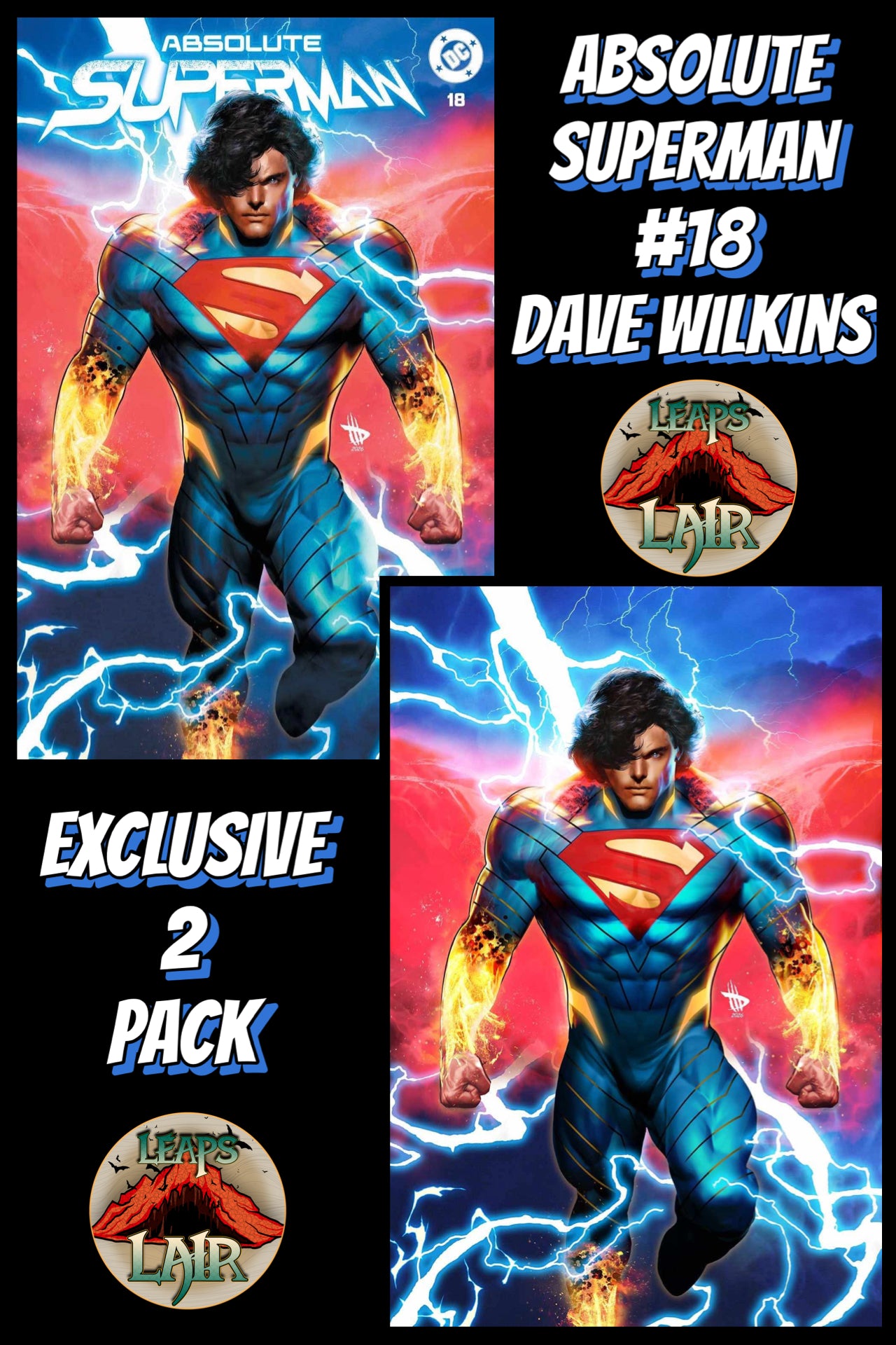 Absolute Superman 18 Wilkins Exclusive 2 Pack 1st King Shazam