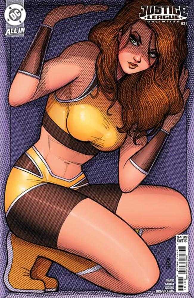 Comic book cover of 'Justice League Unlimited #21 Cover C Nathan Szerdy Card Stock Variant'