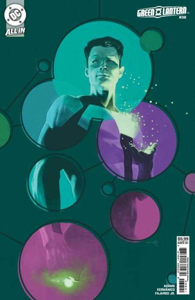 Comic book cover of 'Green Lantern #38 Cover B Marc Aspinall Card Stock Variant PRESALE 8/26'