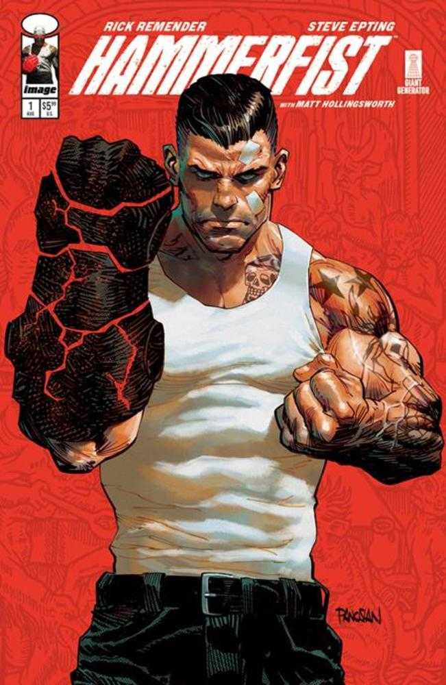 Comic book cover of 'Hammerfist #1 Cover E Dan Panosian Variant (Mature) PRESALE 8/26'