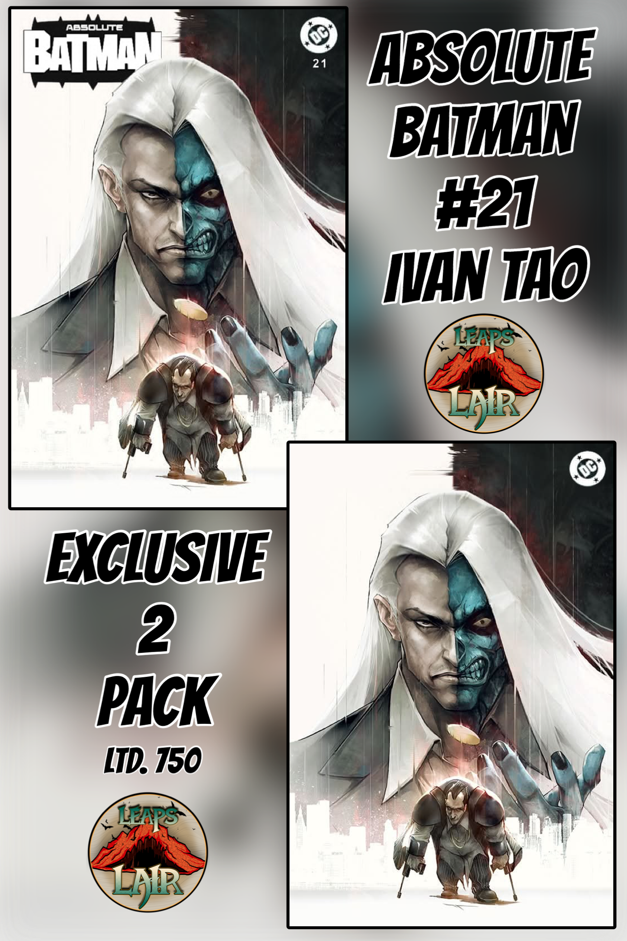 ABSOLUTE BATMAN #21 Ivan Tao Exclusive 2-Pack (Trade + Virgin Foil) LTD 750 PREORDER 6/17