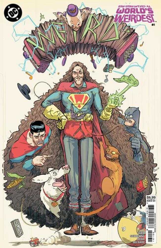 Batman Superman Weird Al Worlds Weirdest #1 (One Shot) Cover C Riley Rossmo Card Stock Variant PRESALE 9/02