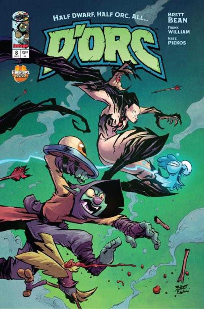 Comic book cover of 'Dorc #8 Cover C Brett Bean Witchblade Team Up Variant'