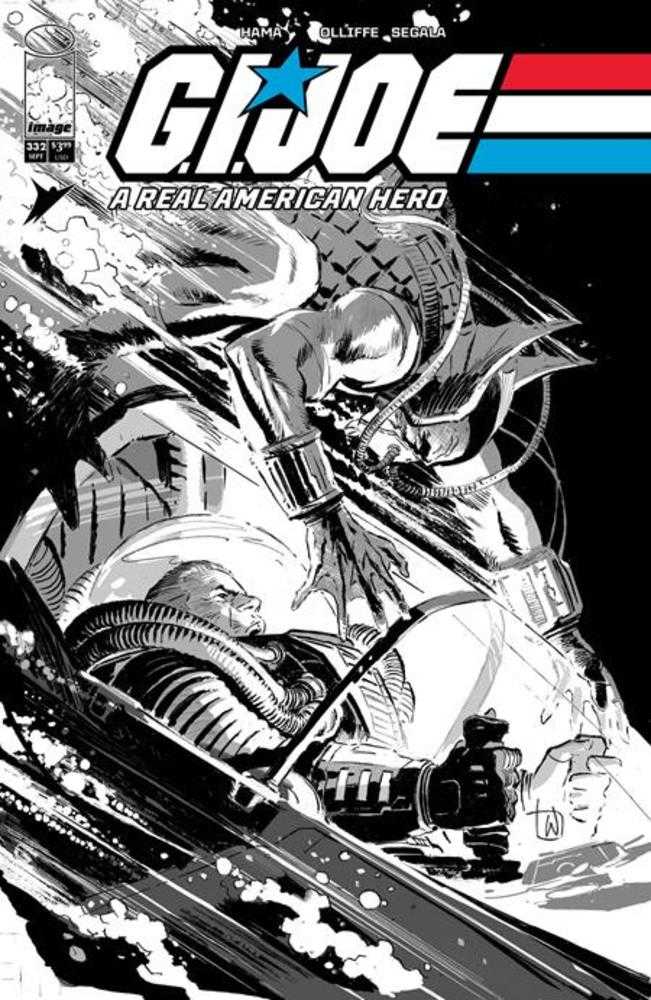 G.I. Joe A Real American Hero #332 Cover B Lee Weeks Black & White Variant PRESALE 9/09