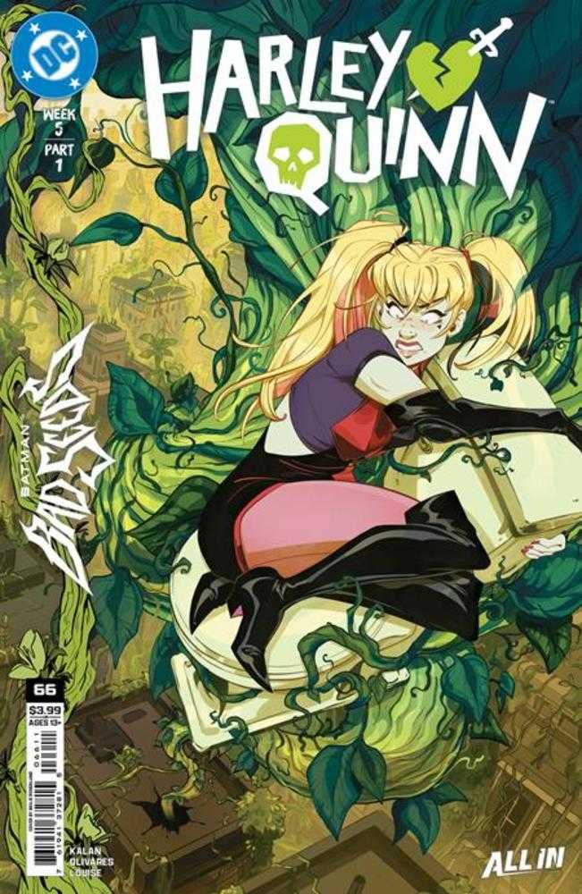 Comic book cover of 'Harley Quinn #66 Cover A Bailie Rosenlund (Batman Bad Seeds)'