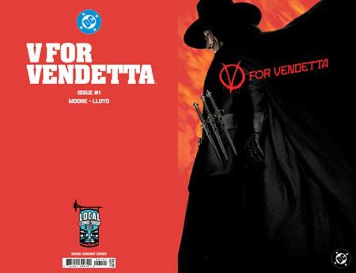 Comic book cover of 'V For Vendetta #1 Facsimile Edition Cover B Movie Card Stock Variant (Mature)'