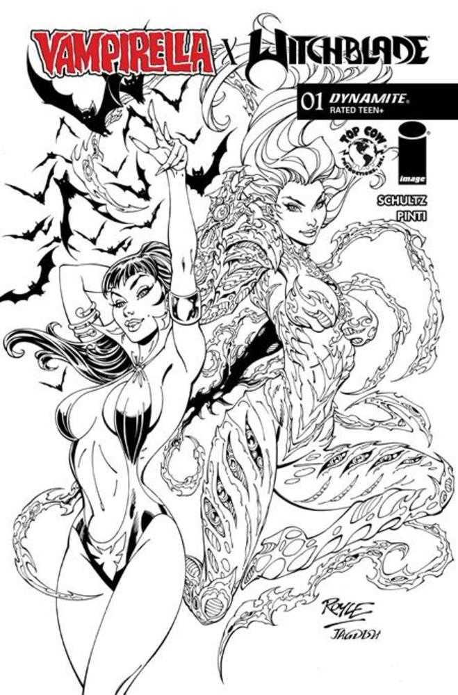 Vampirella X Witchblade #1 Cover Q (Inc 1:7) John Royle Line Art PRESALE 9/30