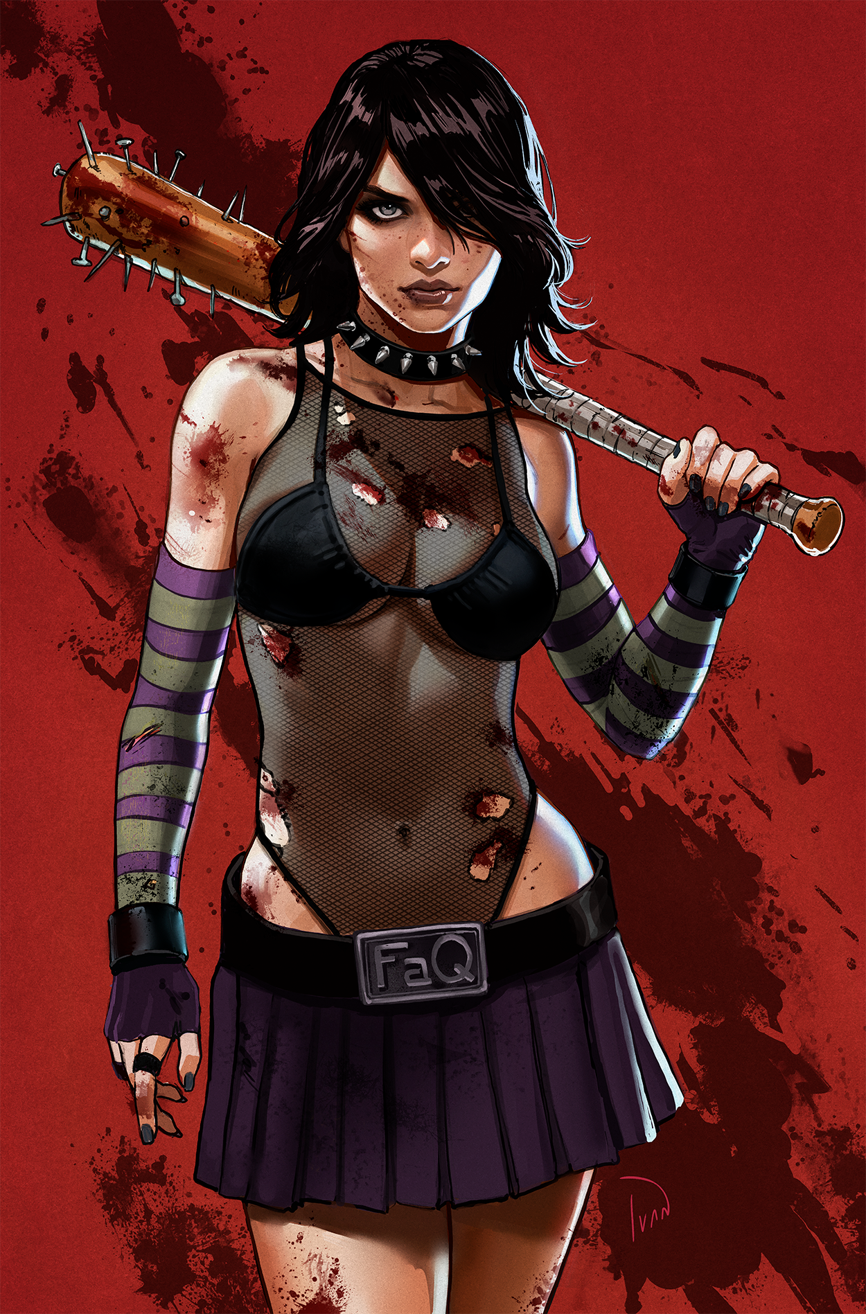 Hack/Slash Body Bags #1 Ivan Talavera exclusive virgin foil variant cover — Cassie Hack