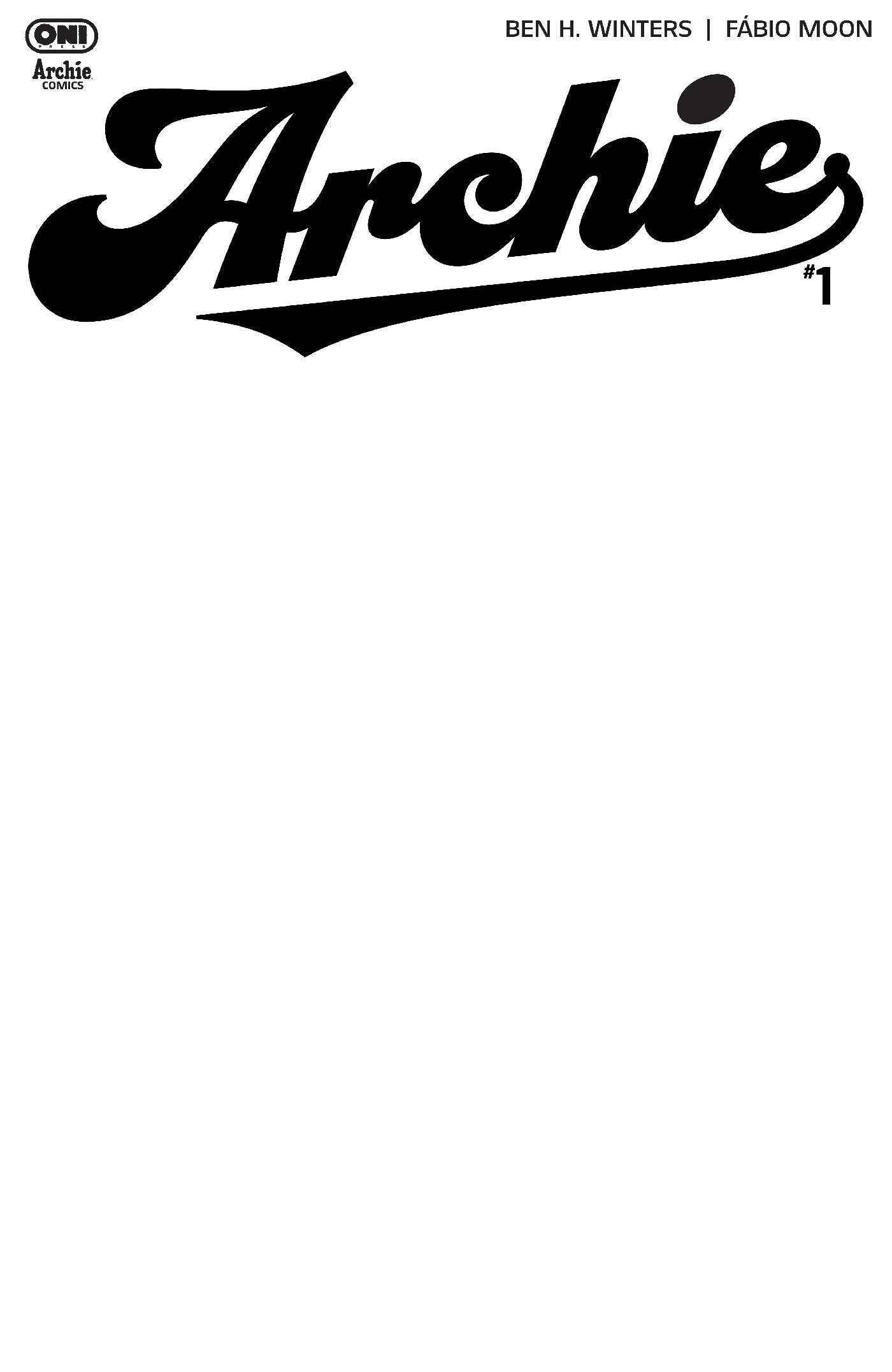 Archie #1 Cover E Blank Sketch Variant PRESALE 9/02