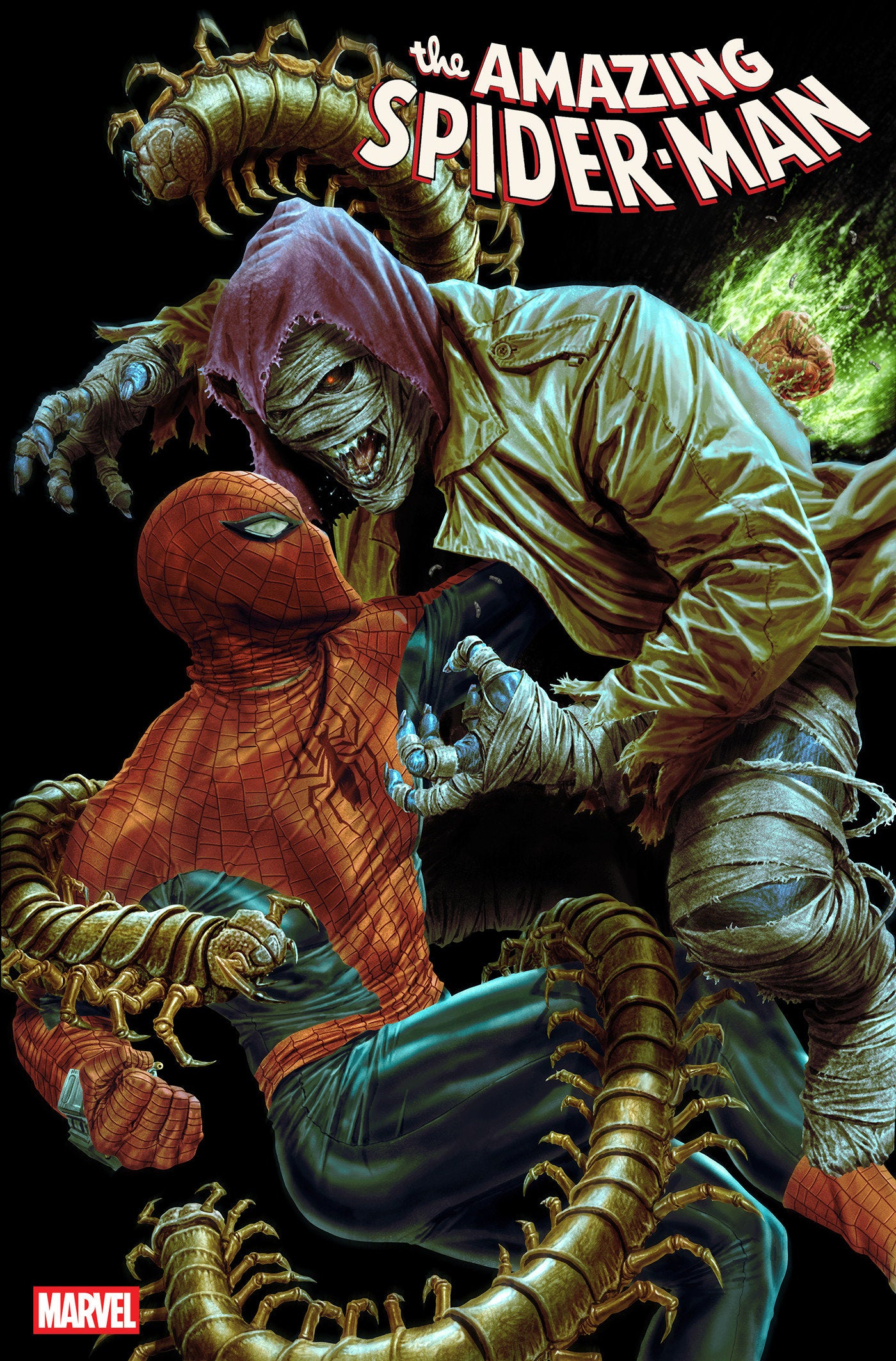 Comic book cover of 'Amazing Spider-Man #33 Lee Bermejo Amazing Visions Variant'