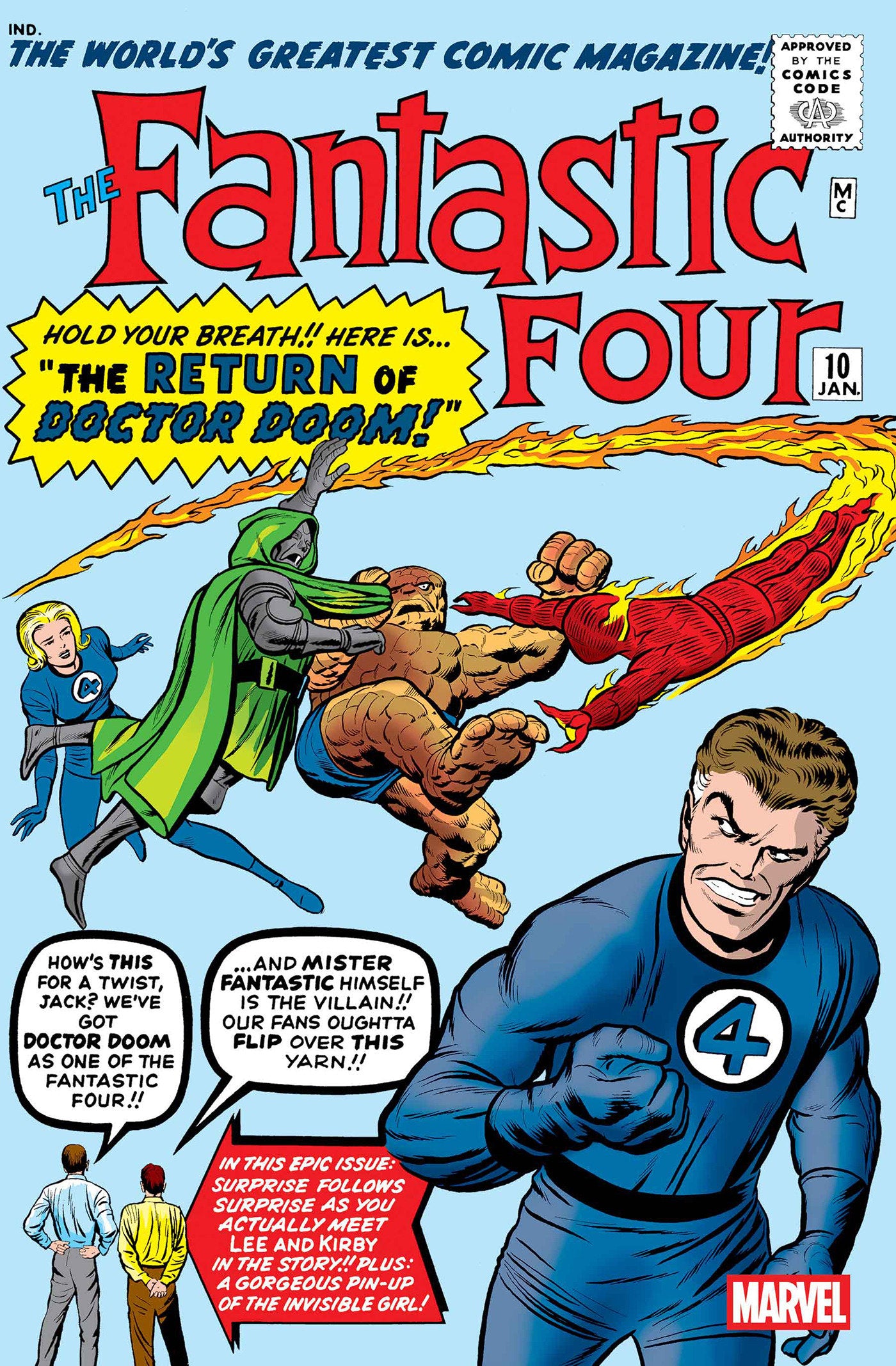 FANTASTIC FOUR #10 FACSIMILE EDITION Jack Kirby PRESALE 10/08