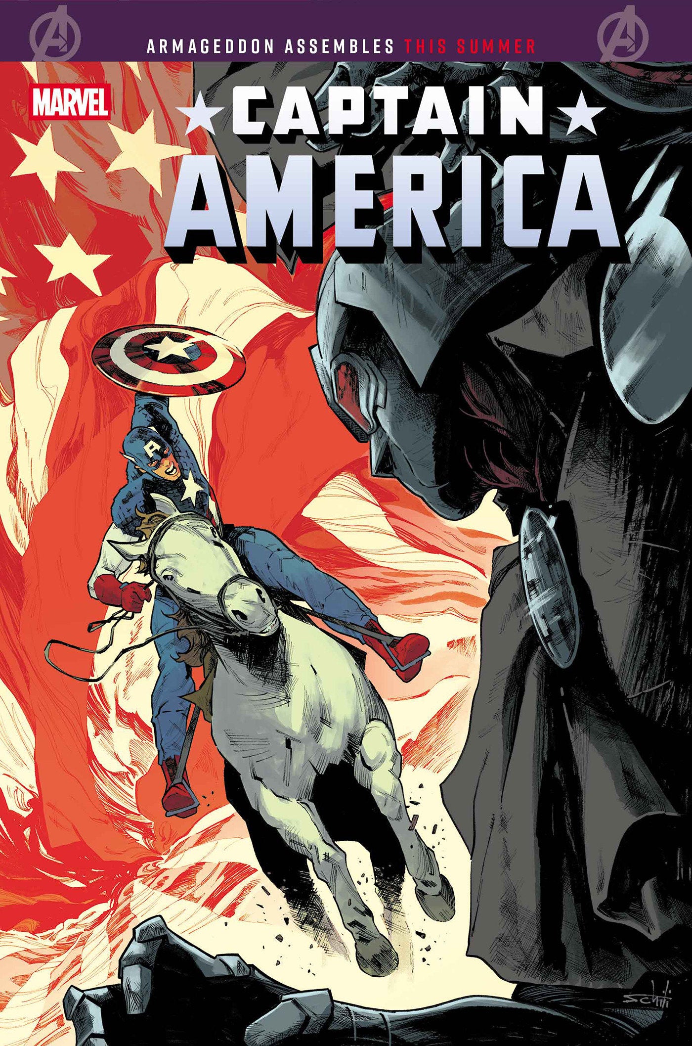 Captain America #10 CVR A Valerio Schiti
