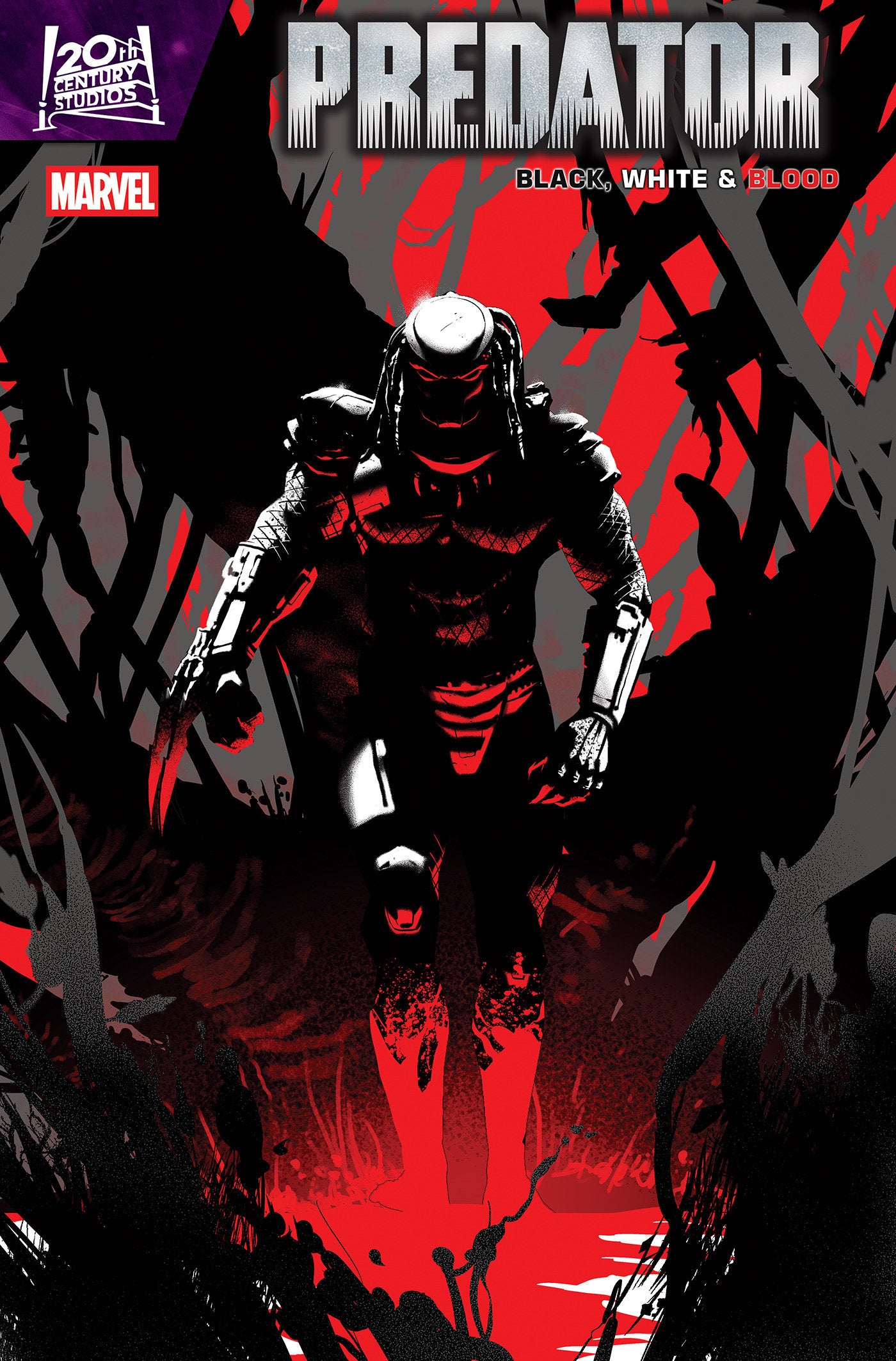 PREDATOR: BLACK, WHITE & BLOOD #3 PETE WOODS VARIANT PRESALE 09/24/2025